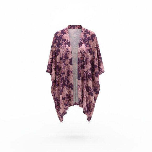 Greek Boutique Floral Kimono – One Size – Resort Boho Wrap - Picture 4 of 6